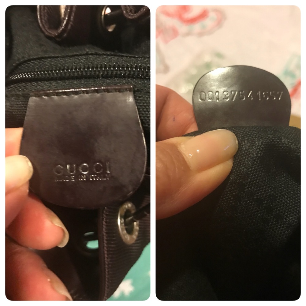 Gucci Bamboo Drawstring Pouch Bag - image 7